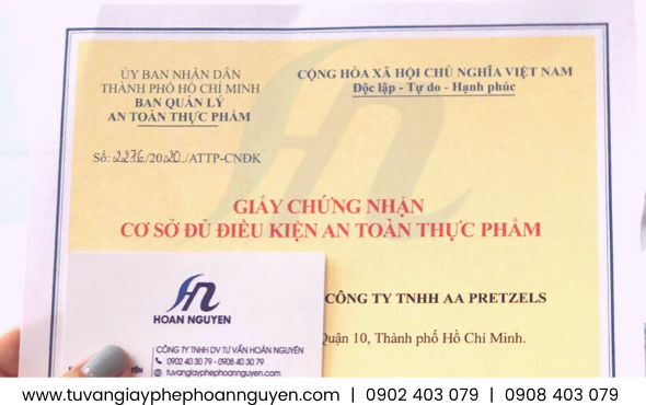 Giấy phép an toàn thực phẩm sản xuất kinh doanh thực phẩm Giấy phép an toàn thực phẩm sản xuất kinh doanh thực phẩm