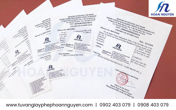 Giấy Certificate of Free Sale xuất khẩu hàng hóa Giấy Certificate of Free Sale xuất khẩu hàng hóa