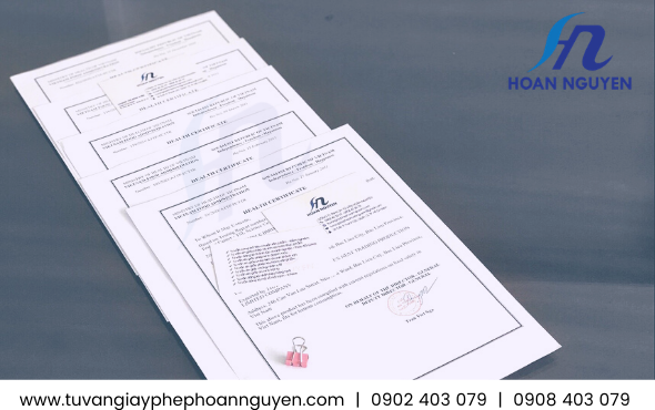 Health Certificate giấy chứng nhận y tế nước ép nha đam Health Certificate giấy chứng nhận y tế nước ép nha đam