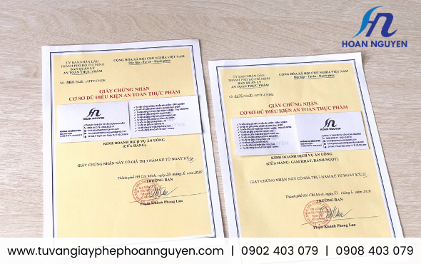 Giấy phép an toàn thực phẩm cơ sở kinh doanh dịch vụ ăn uống Giấy phép an toàn thực phẩm cơ sở kinh doanh dịch vụ ăn uống