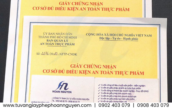 Giấy phép an toàn thực phẩm cơ sở sản xuất nước giải khát Giấy phép an toàn thực phẩm cơ sở sản xuất nước giải khát