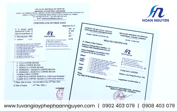Giấy phép xuất khẩu hạt nêm