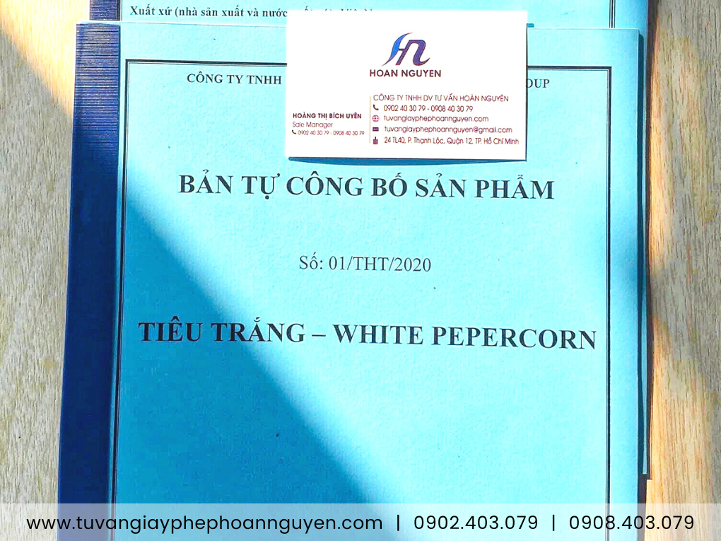 Hoàn Nguyên làm nhanh công bố bột tiêu trắng, hạt tiêu trắng