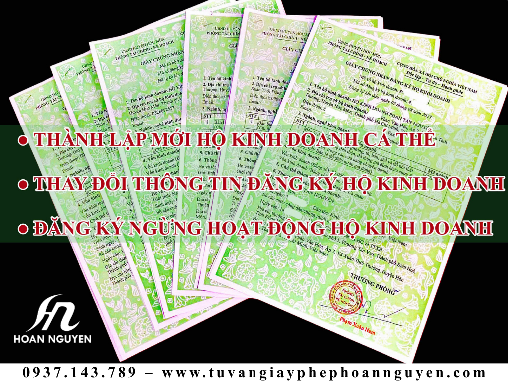 Thành lập hộ kinh doanh nhanh trọn gói